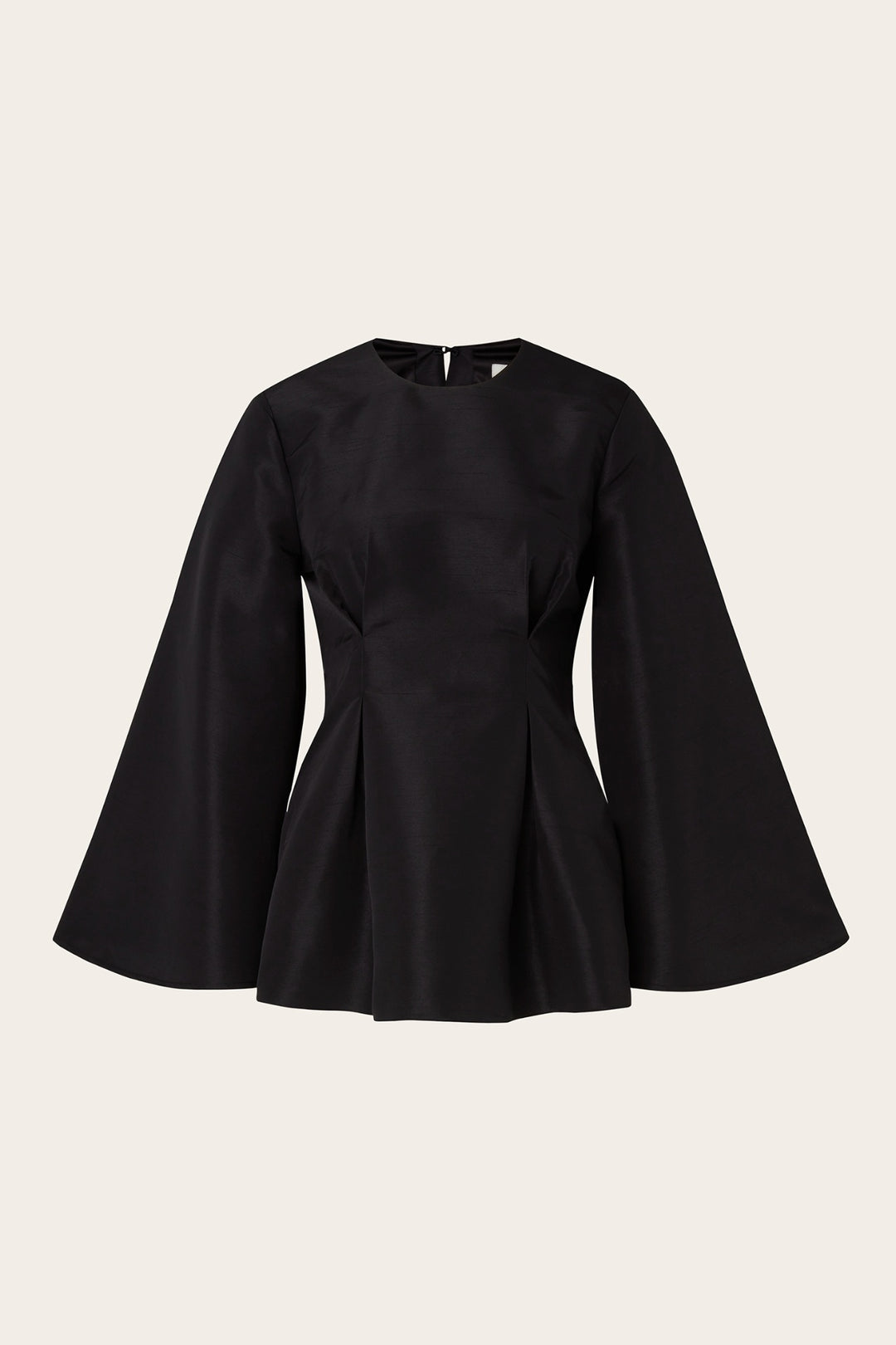 Arielle peplum shaped blouse  Black