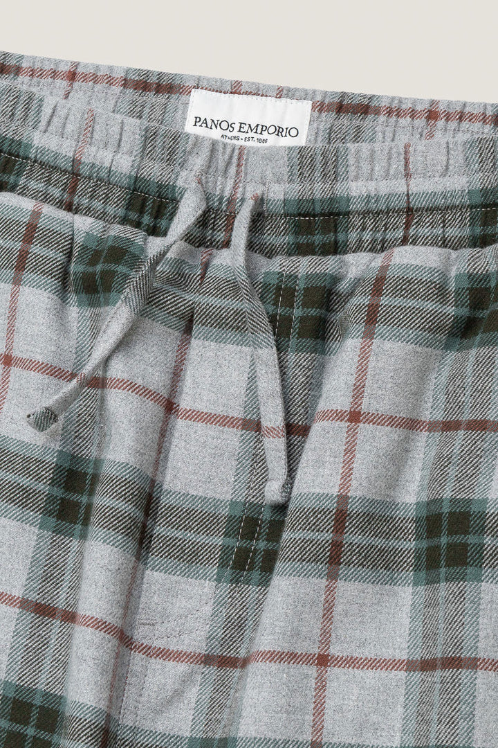Pj Set  Grey Tartan