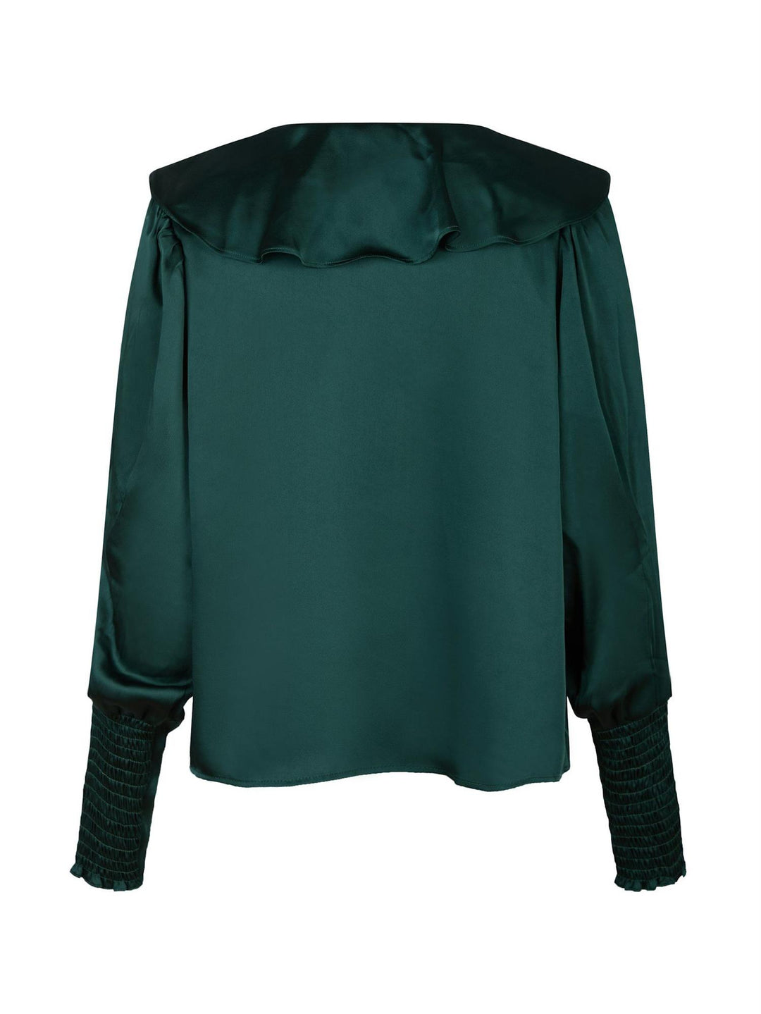 Sandie Sateen Blouse  Dark Green