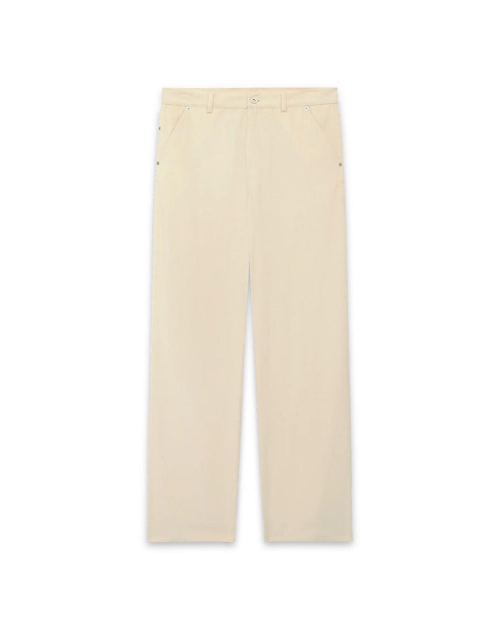 Le Pantalon Baggy Velours  Ecru