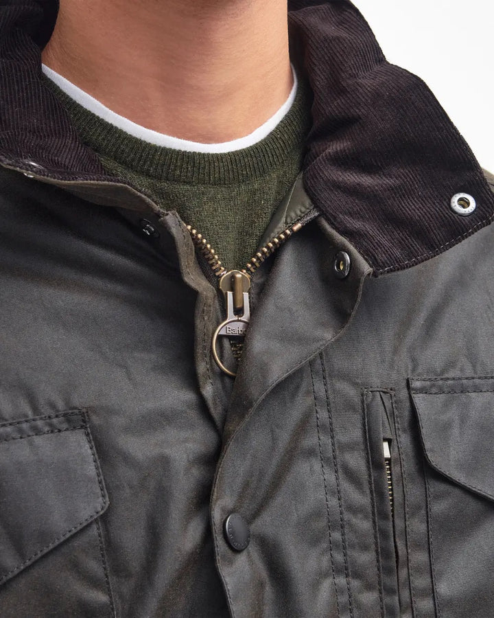 Barbour Sapper Wax Jacket  Olive/Classic