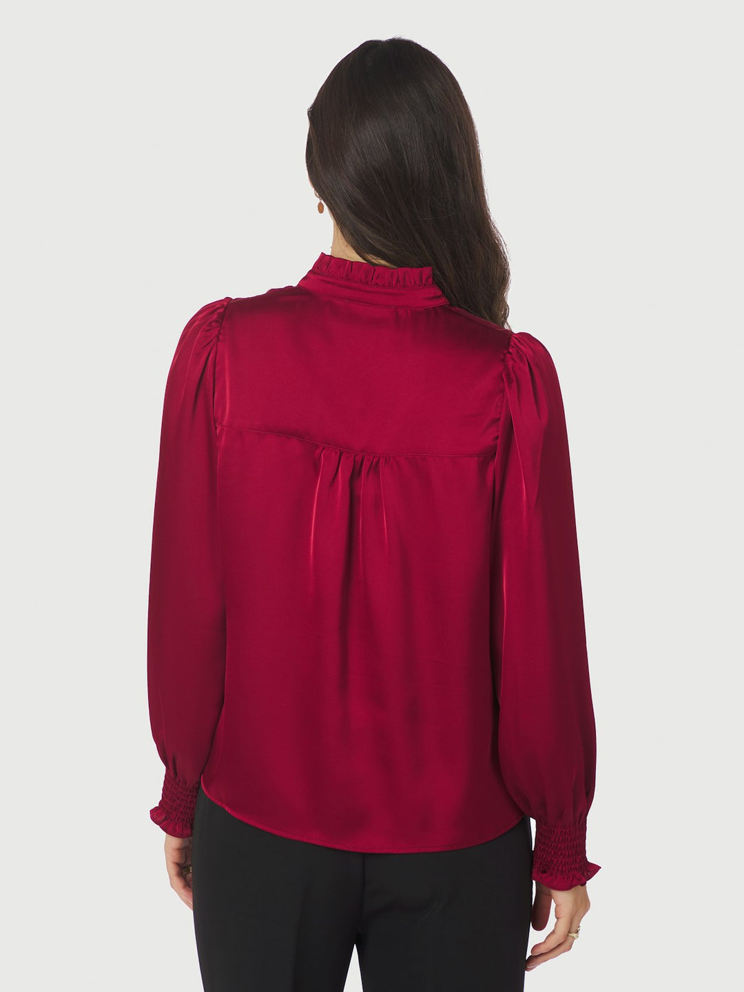 Zamola Blouse  Dark Red