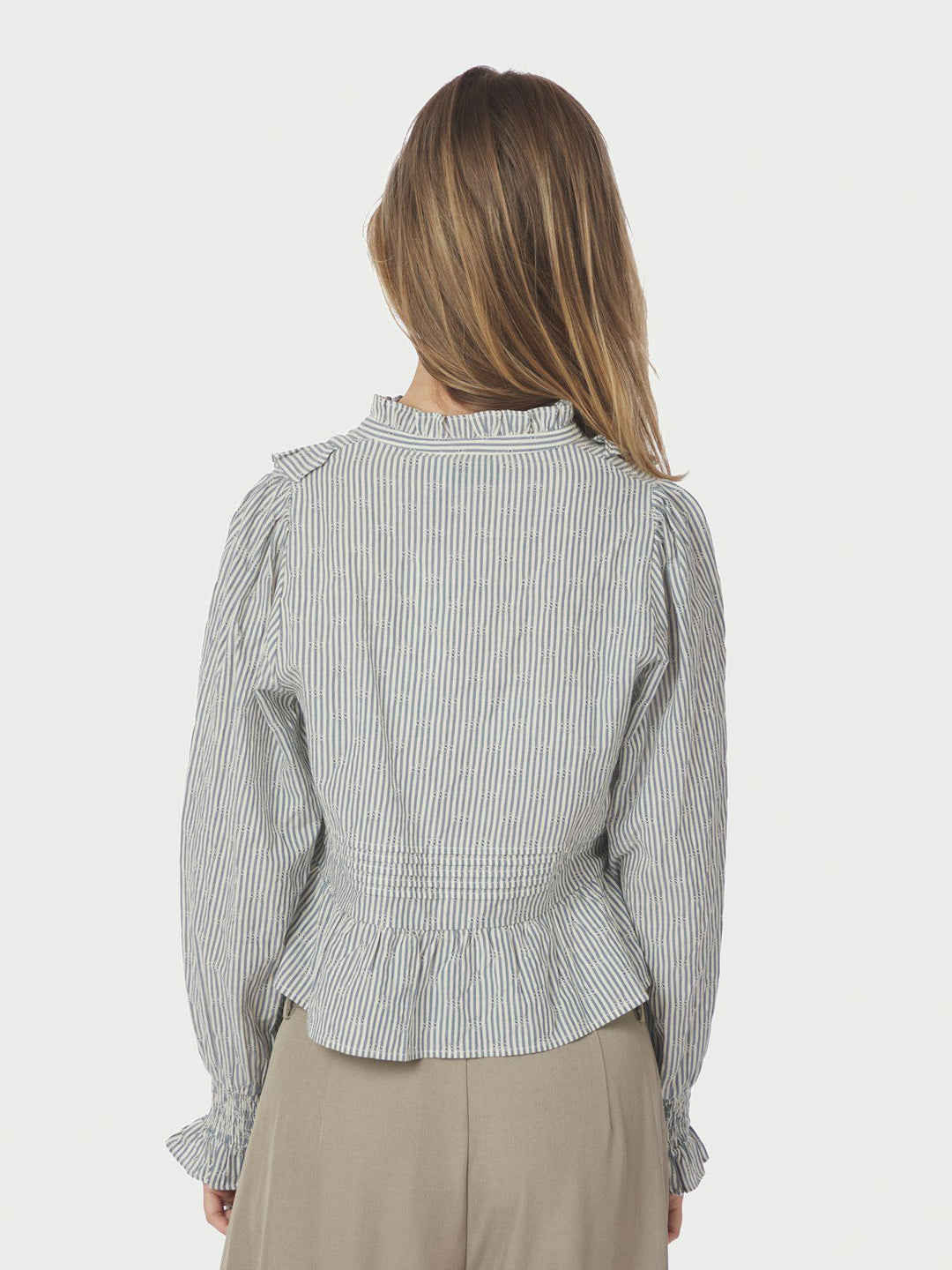 Petrine Stripe Blouse  Blue