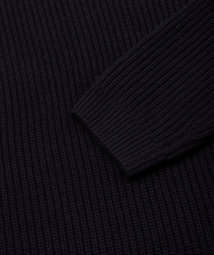 Boxy Wool Knit  Navy