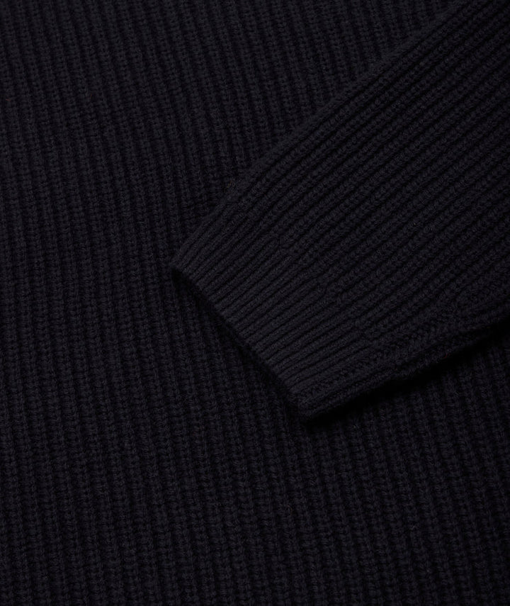 Boxy Wool Knit  Navy