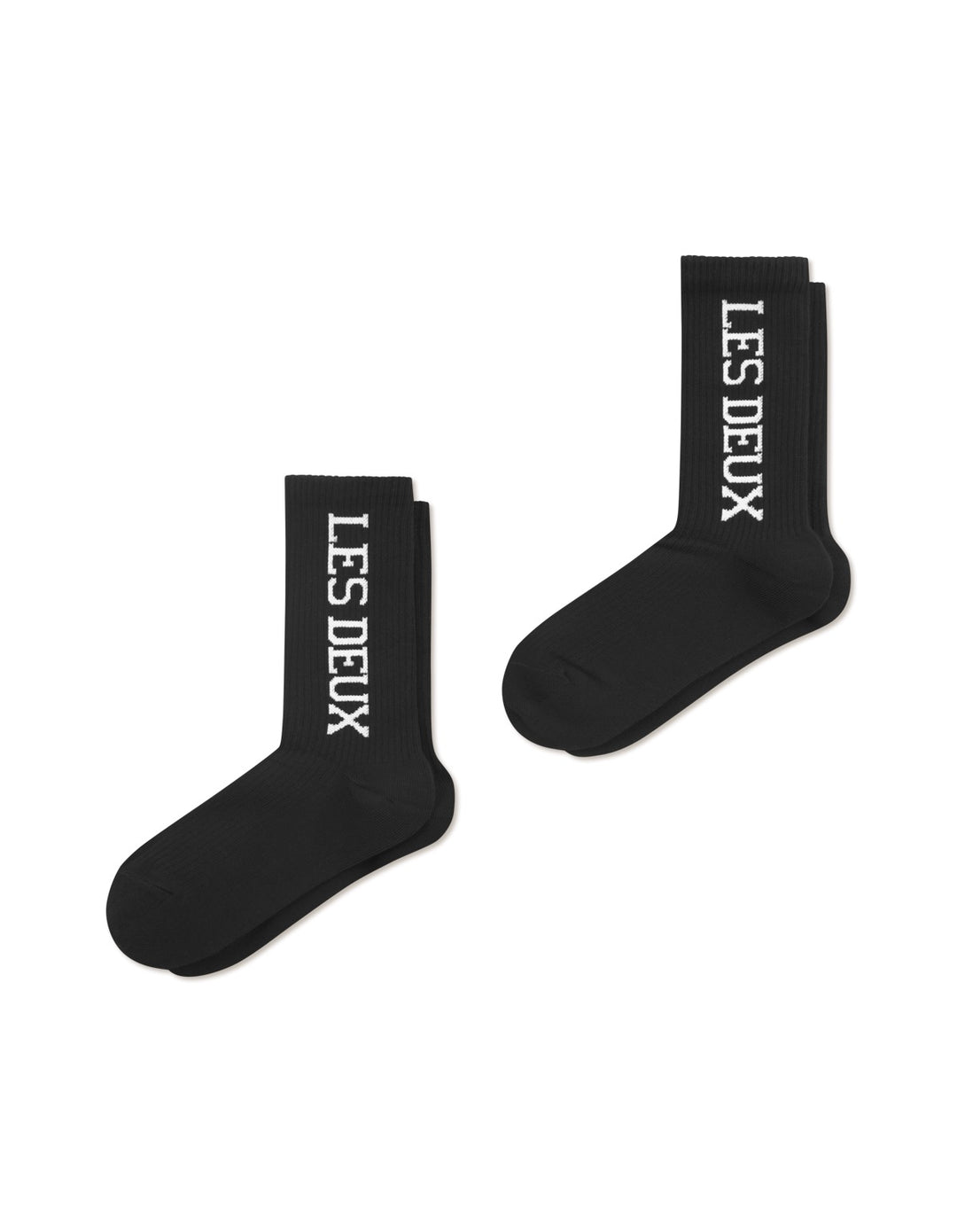 Les Deux Vertigo Rib Socks KIDS  Black