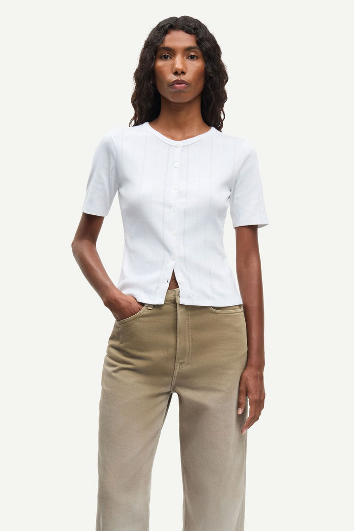 Sajuni Ss Cardigan  White