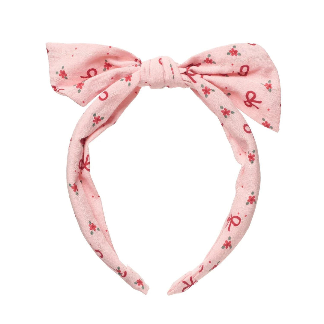 CUTSEY BOW TIE HEADBAND  Pink