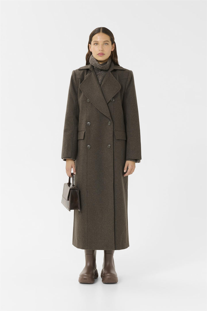 Gzzinka Long Coat  Dark Mole