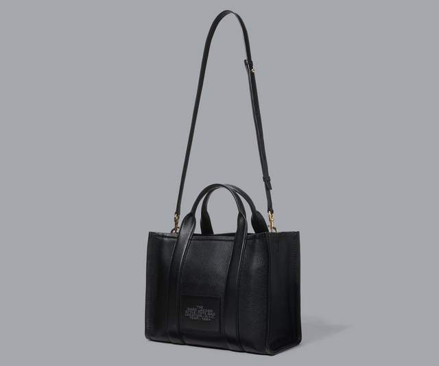 THE MEDIUM TOTE LEATHER  Black