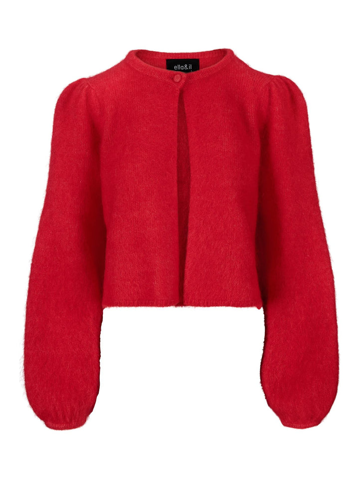 Amelia chunky cardigan  Bright Red