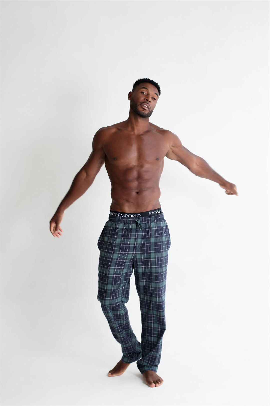 Pj Pant  Green Plaid