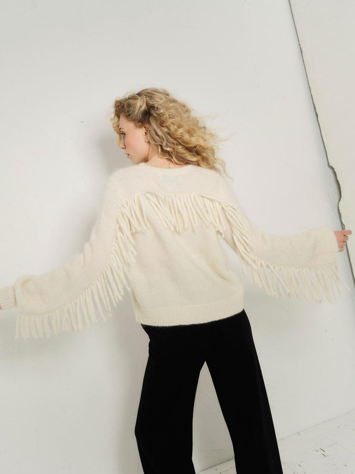 Isabel Chunky Sweater  Bright White
