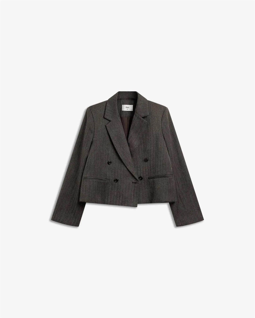 IBEN GAIA STRUCTURED BLAZER  Espresso Brown