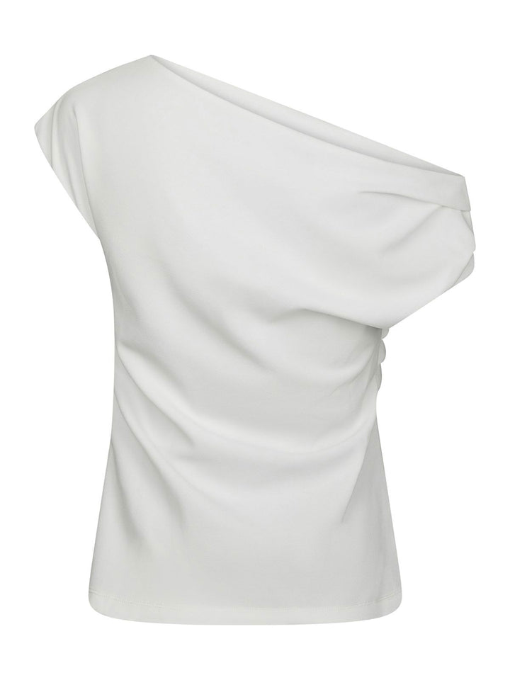 Mabelle Drapy Top  White