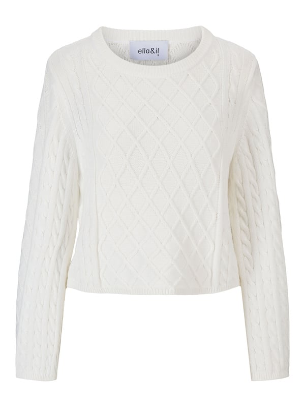 Jenna Cotton Sweater  White