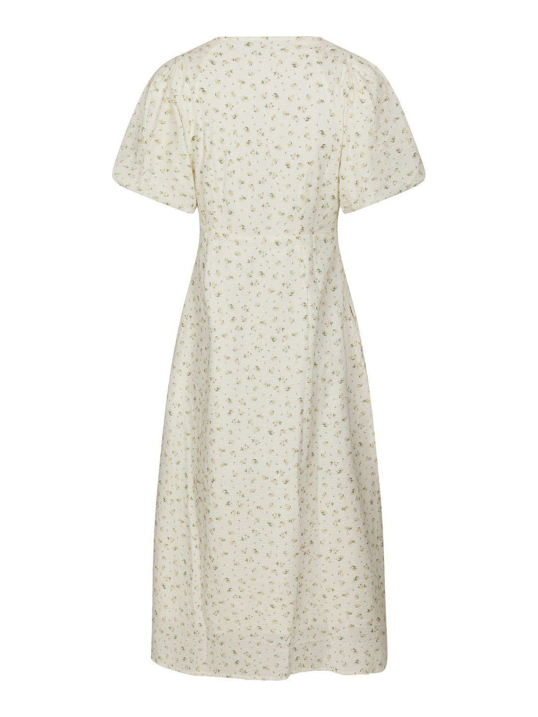 Illana Small Rose Flower Dress  Light Yellow
