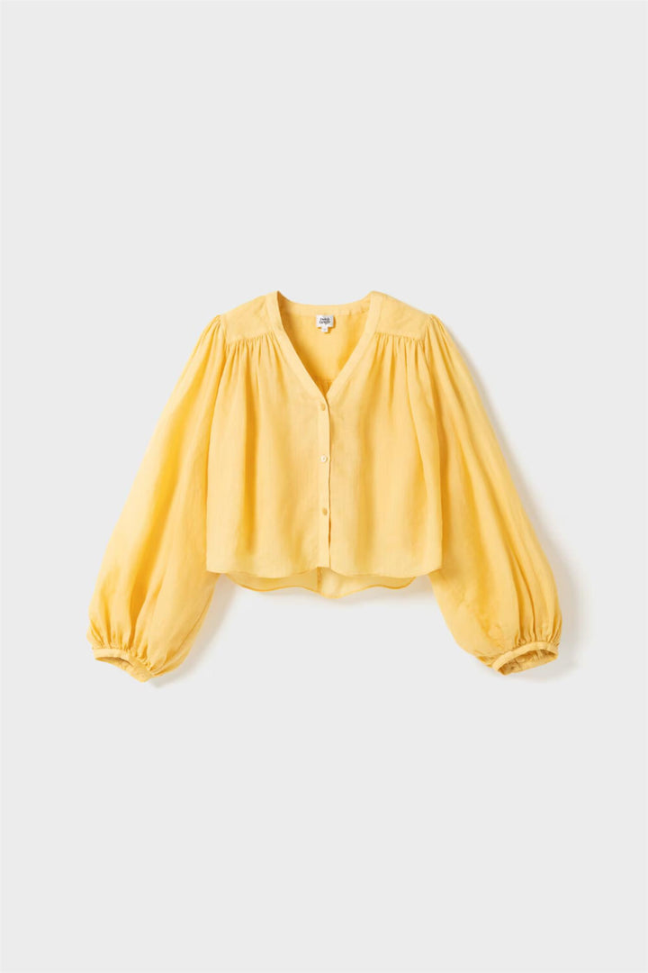 Leja Blouse  Butter Yellow