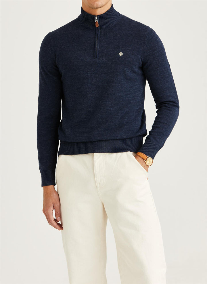 Randall Half Zip  Navy