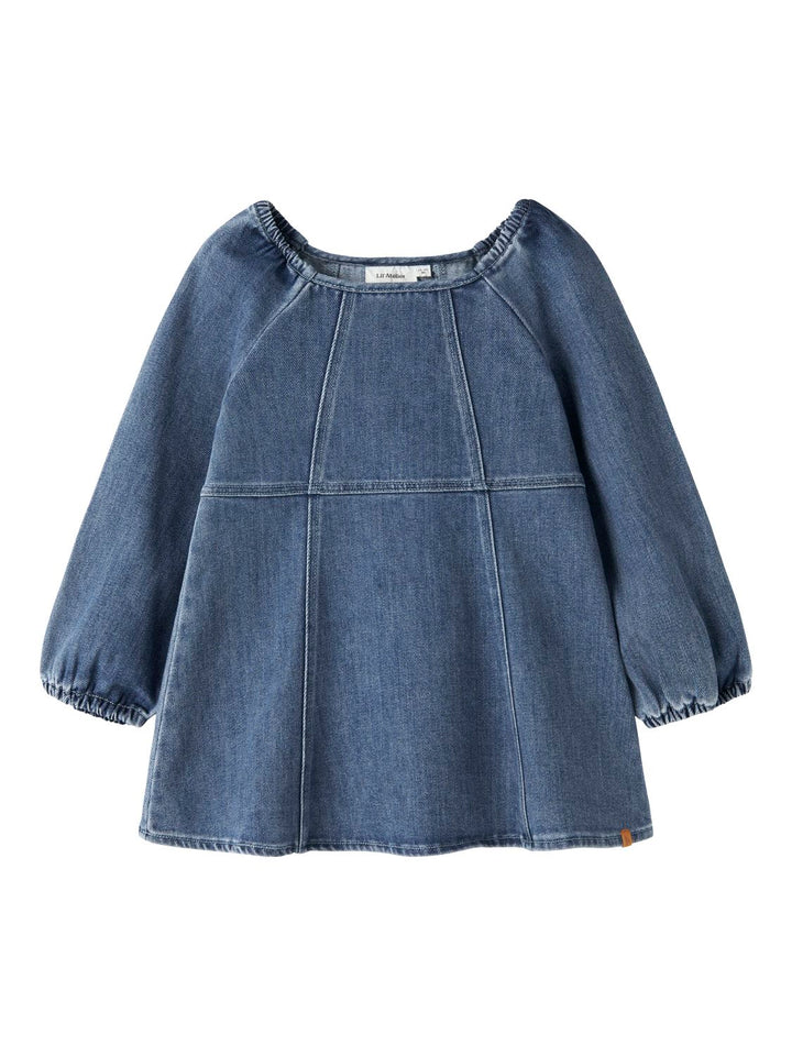 Obello Ls Loose Dnm Dress  Mørkeblå