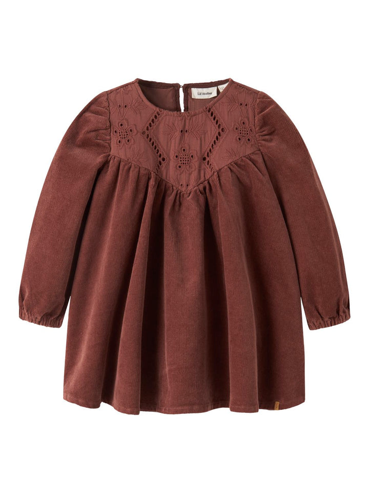 Onellas Loose Cord Dress  Mellombrun
