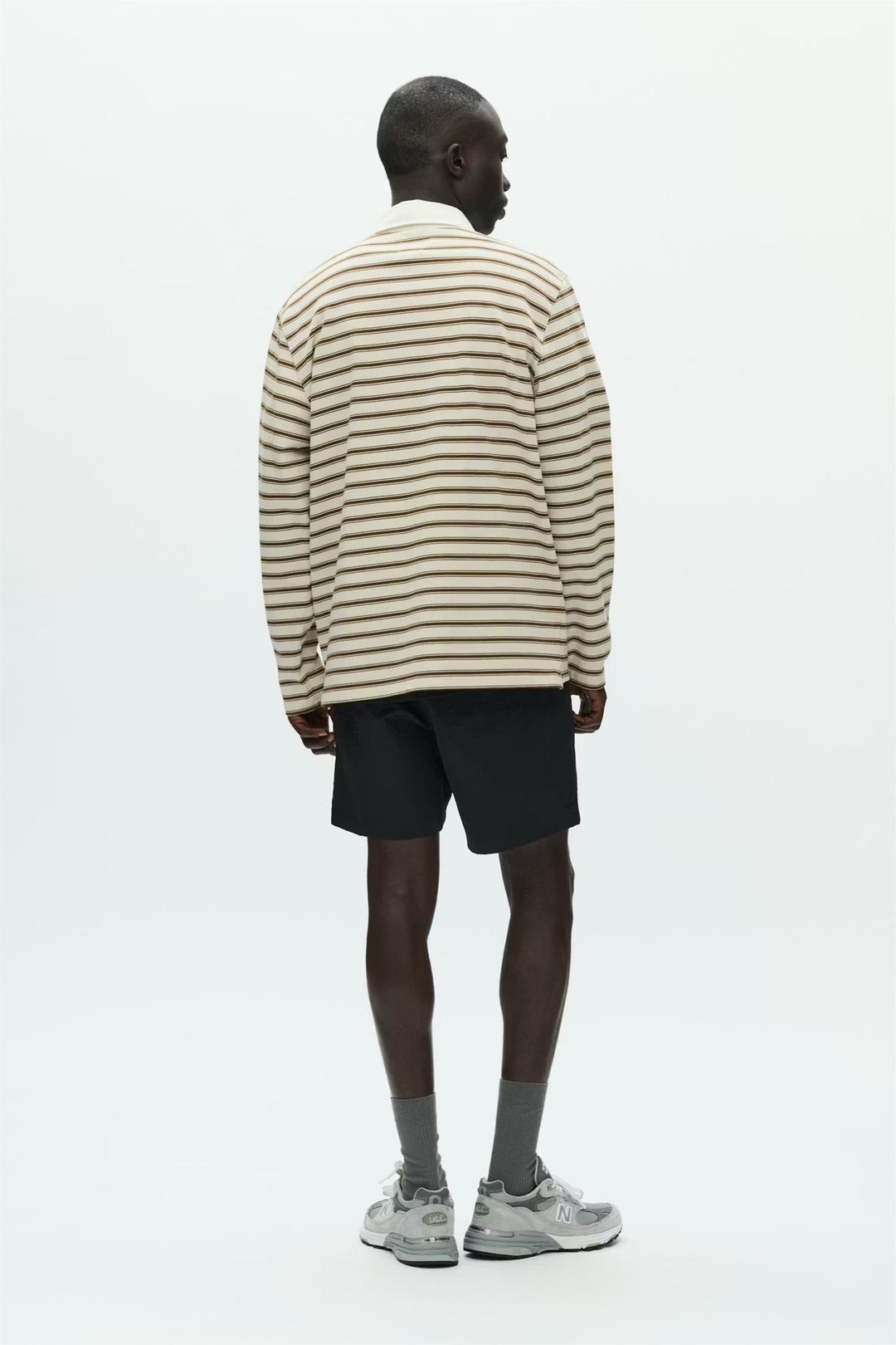 WWLandon polo 25215  Desert Palm Stripe