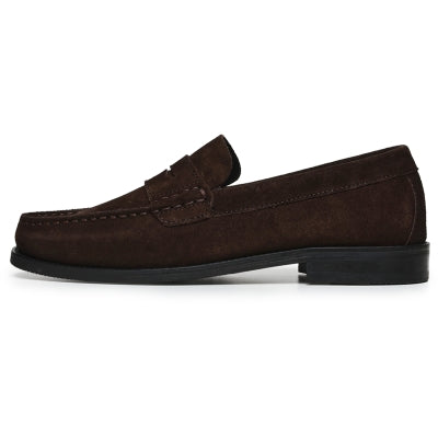 Miles Penny Loafer  Brown Suede