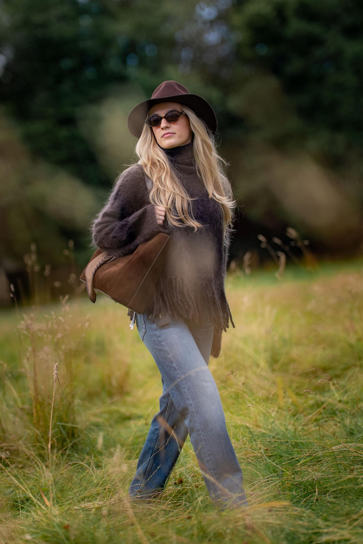 Milena Chunky Sweater  Dark Brown