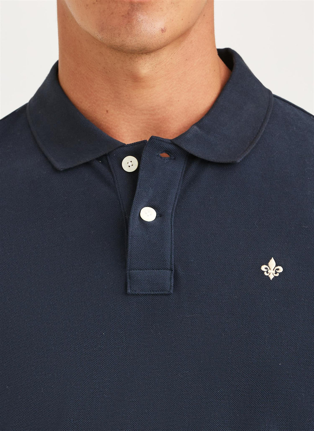 Camden LS Polo Shirt  Old Blue
