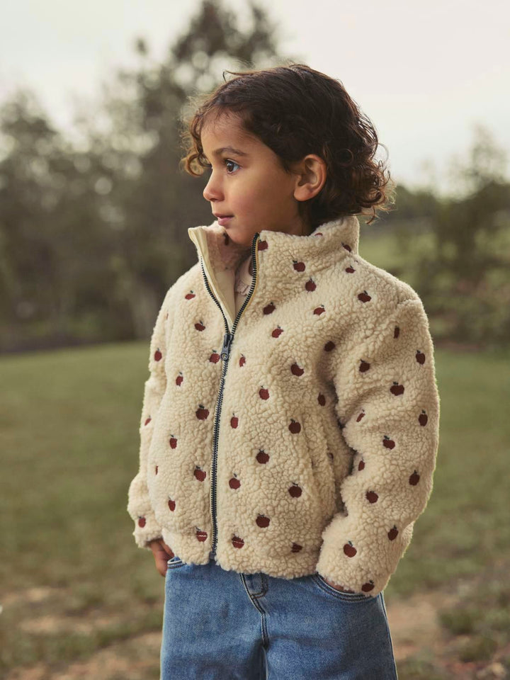 nalo Sia Sherpa Loose Jacket  Offwhite