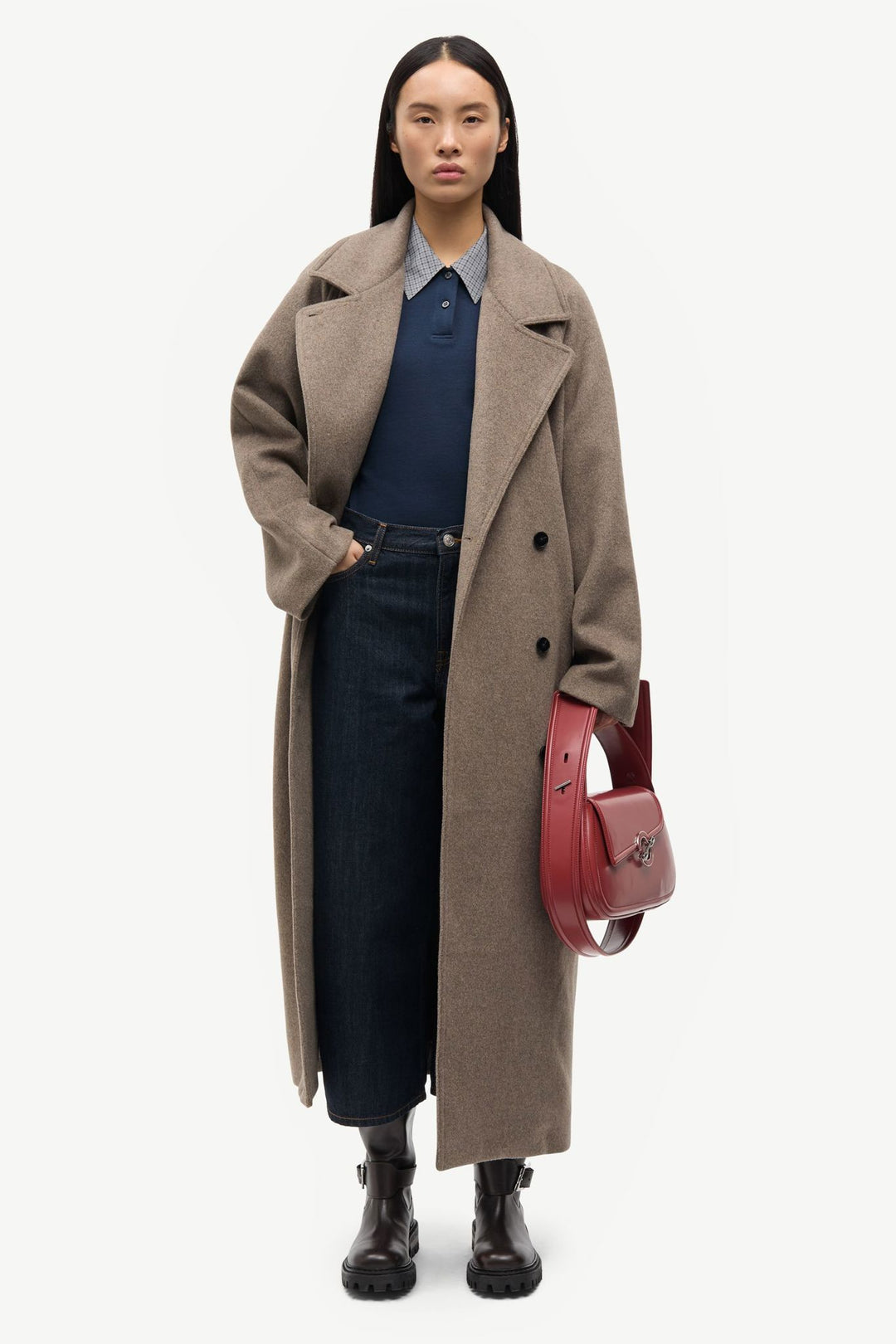 Sahannen Coat 15772  Lead Gray Mel.