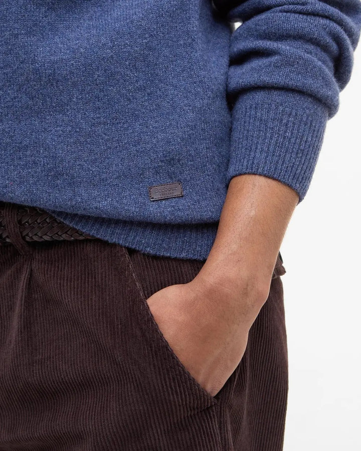 Essential Patch Crew Neck Sweater  Dark Indigo