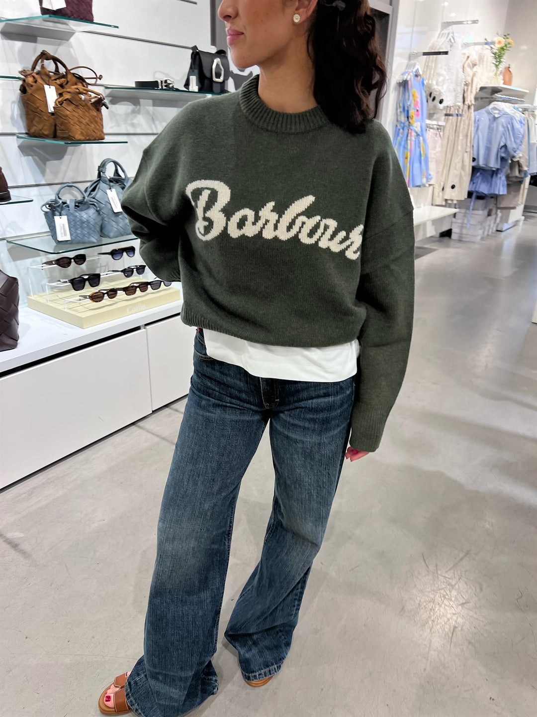 Barbour Ivybridge Knit  Olive