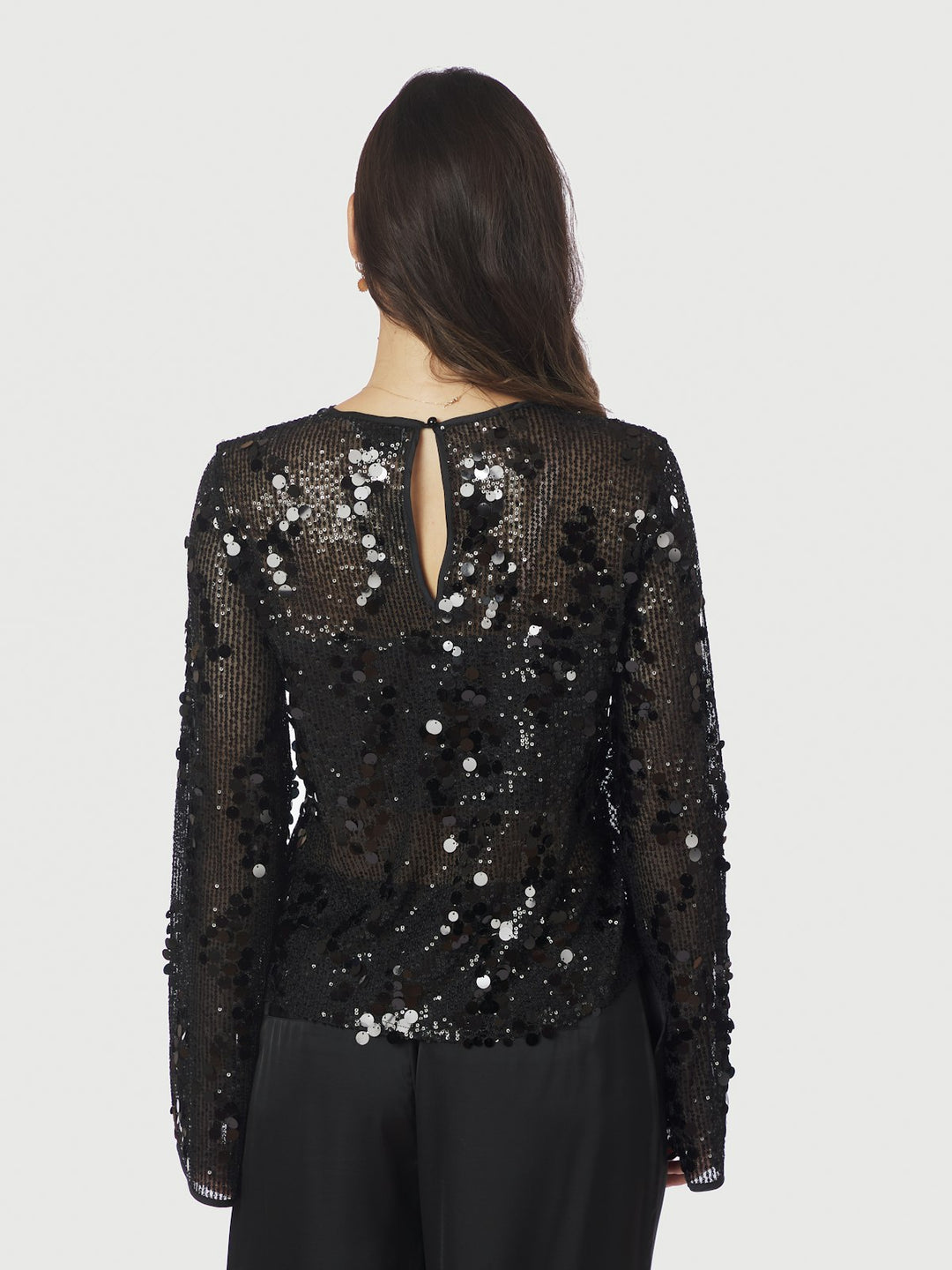 Blake Sequins Blouse  Black