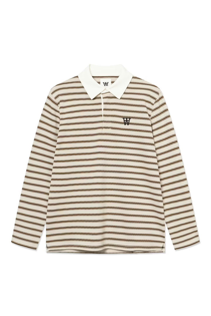 WWLandon polo 25215  Desert Palm Stripe
