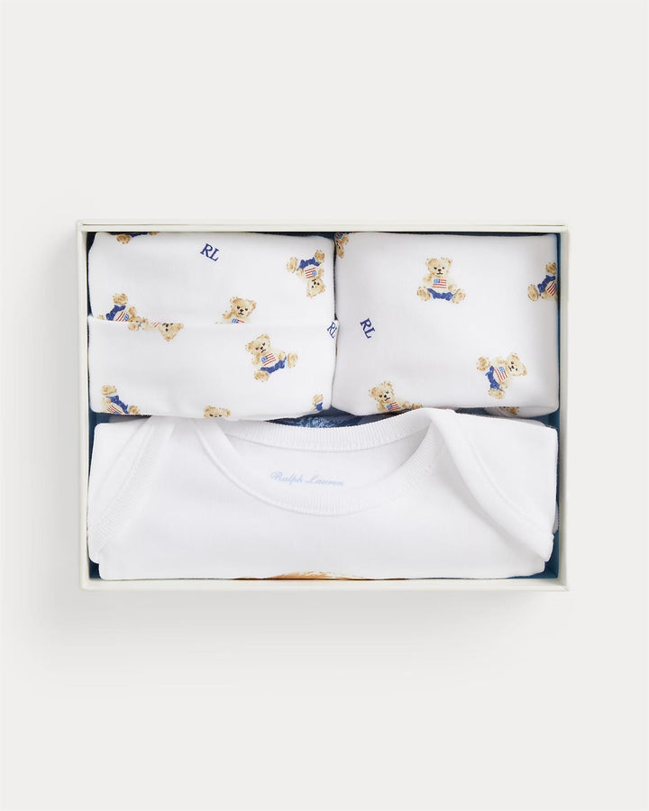 KNIT-GIFT BOX SET  White Mu