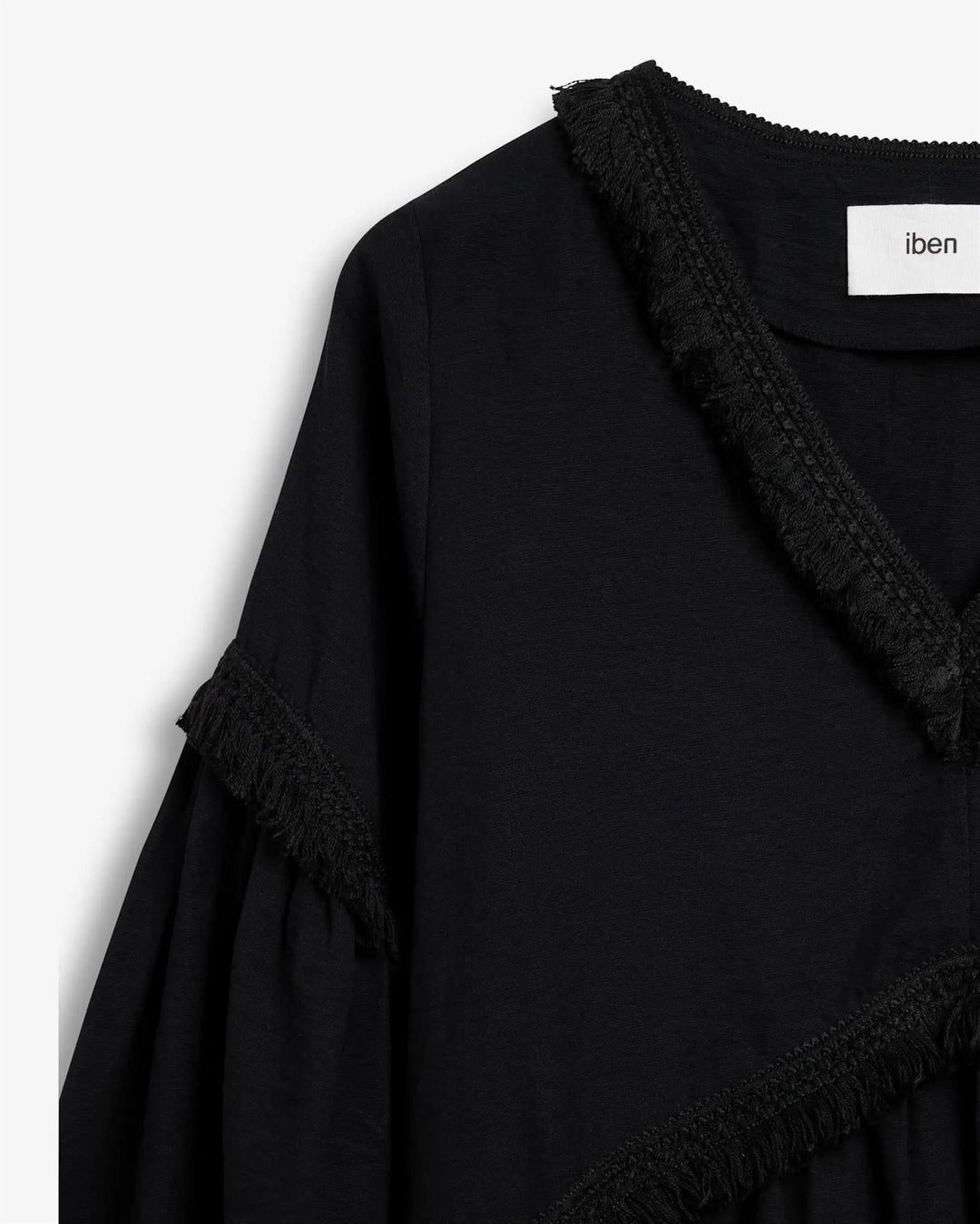 IBEN EDEN DRESS  Linen Black