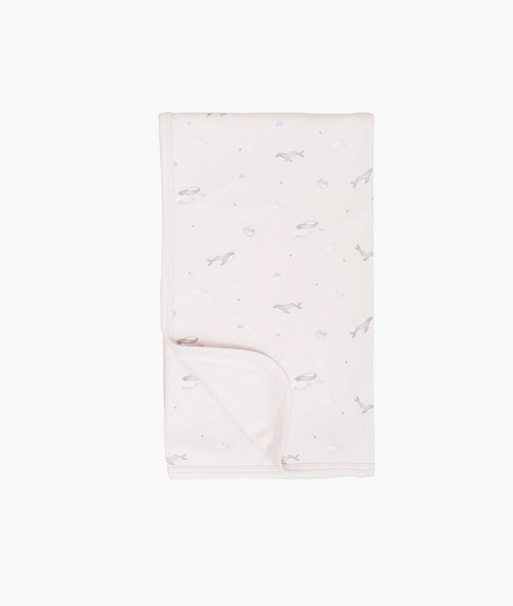 Whales Blanket Pink