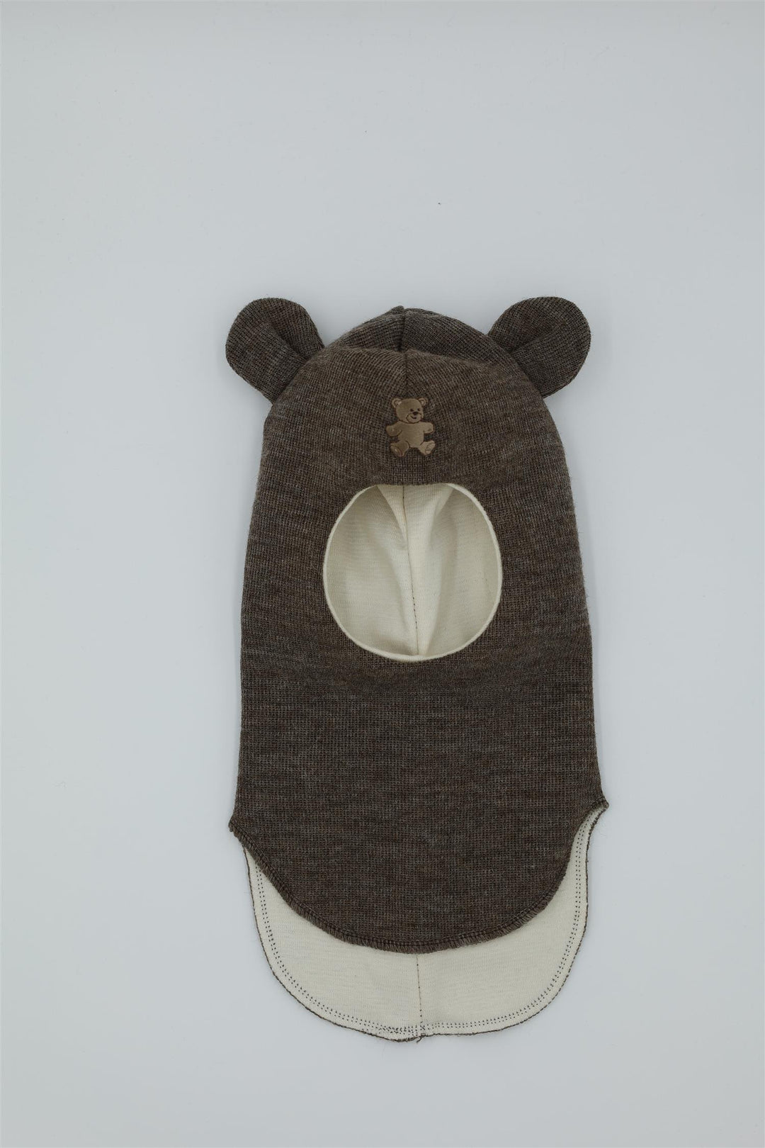 Hood, teddy bear Brown Melange