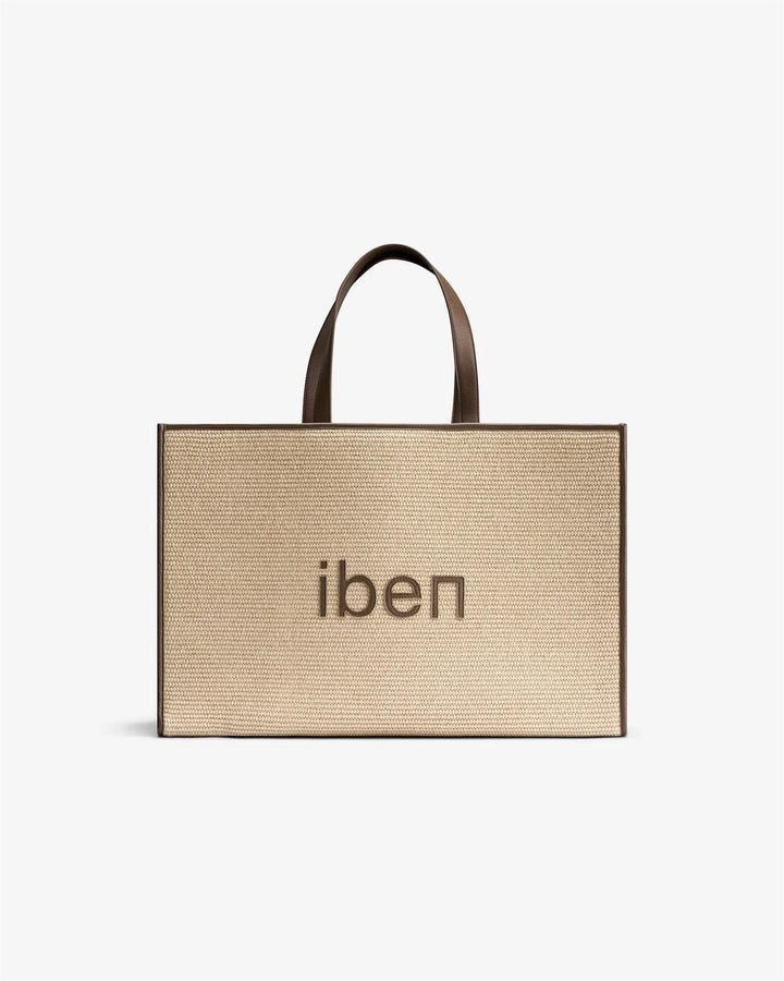 Iben Straw Bag L  Brown Straw