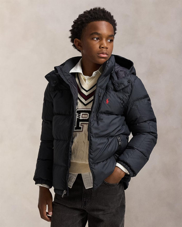DOWN JKT-OUTERWEAR-BOMBER  Black