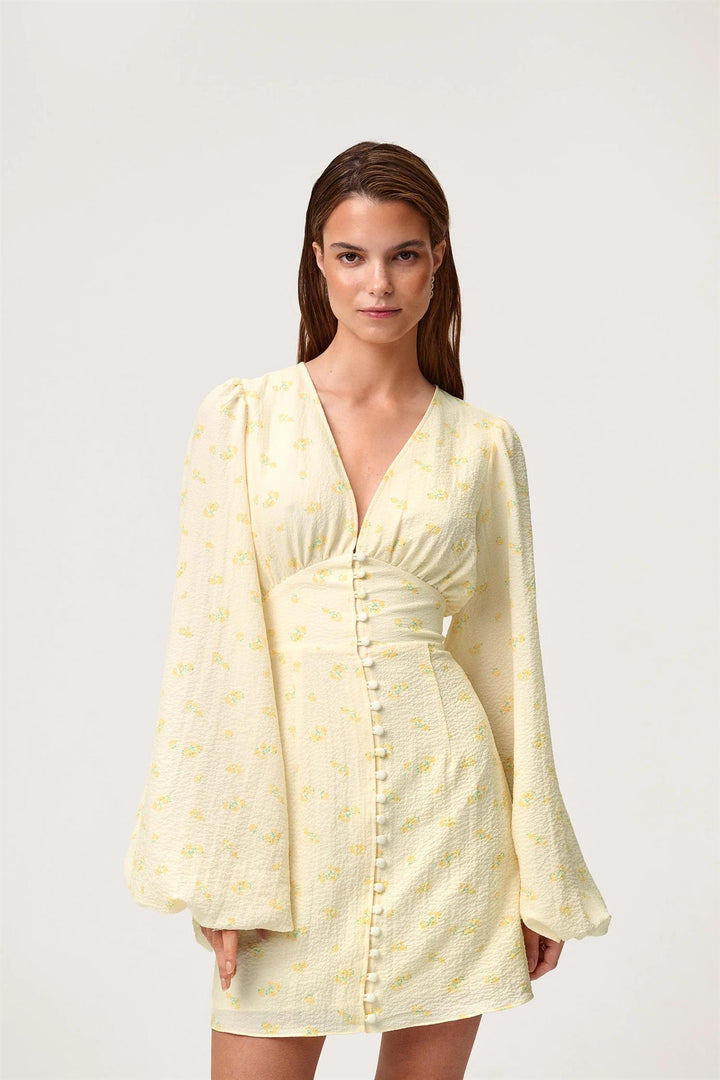 FLORENCE DRESS  Pastel Yellow