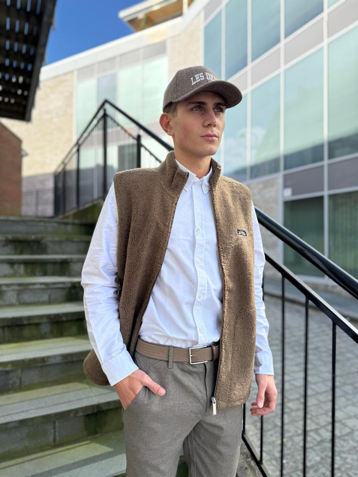 Les Deux Wool Baseball Cap  Mountain Grey Melange