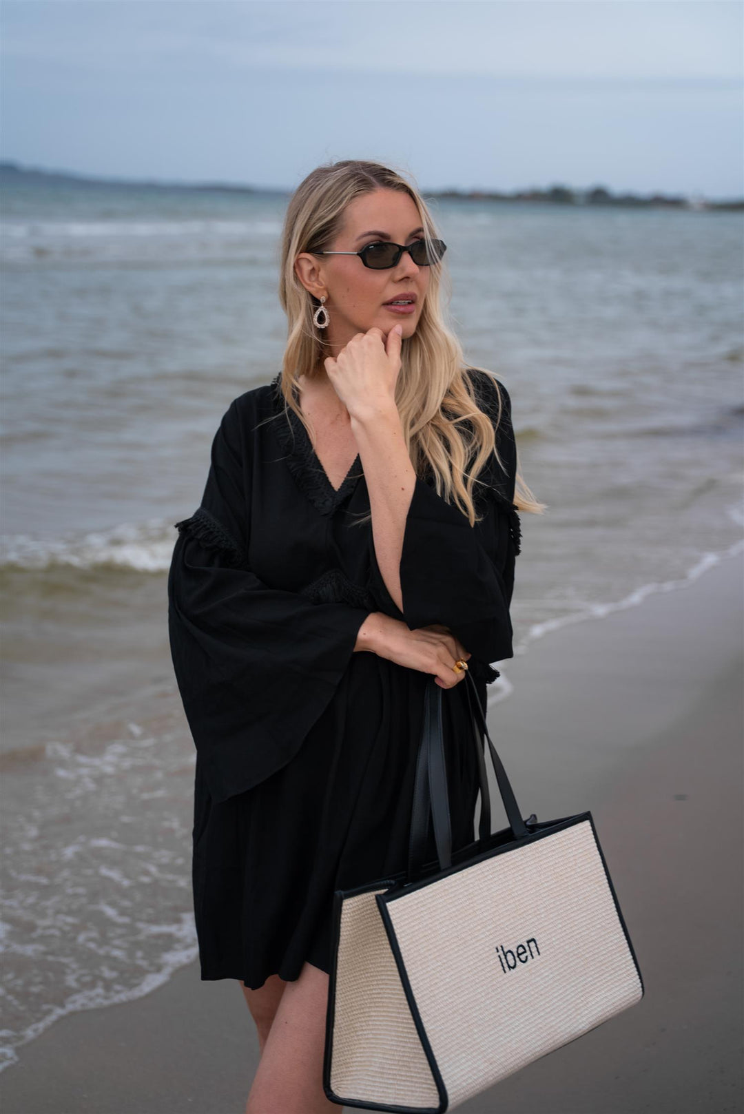 IBEN EDEN DRESS  Linen Black