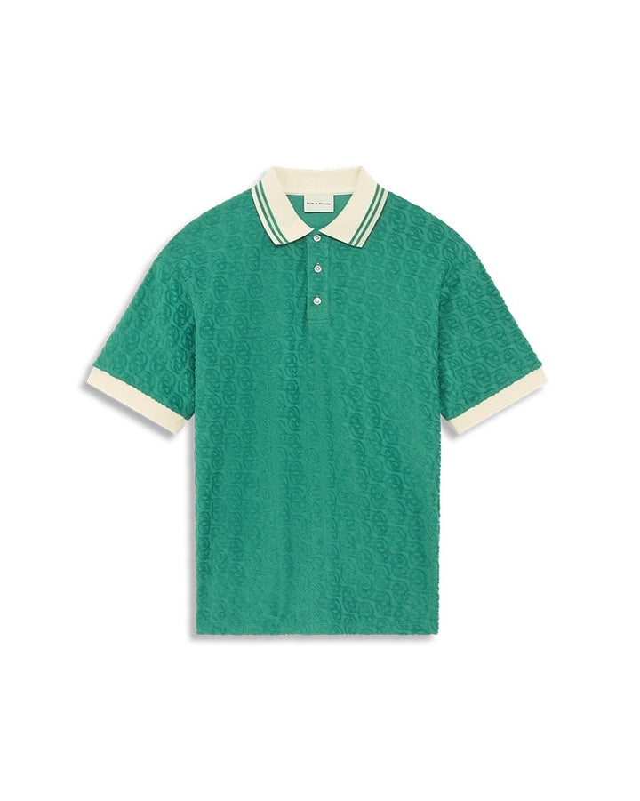 Le polo monogram  Emeraude