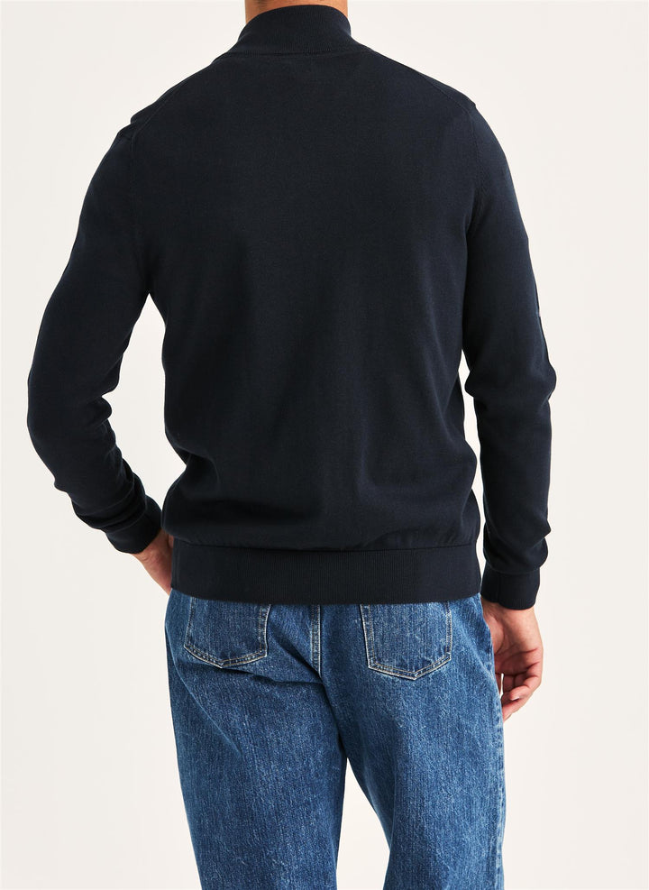 Riley Zip Cardigan  Old Blue