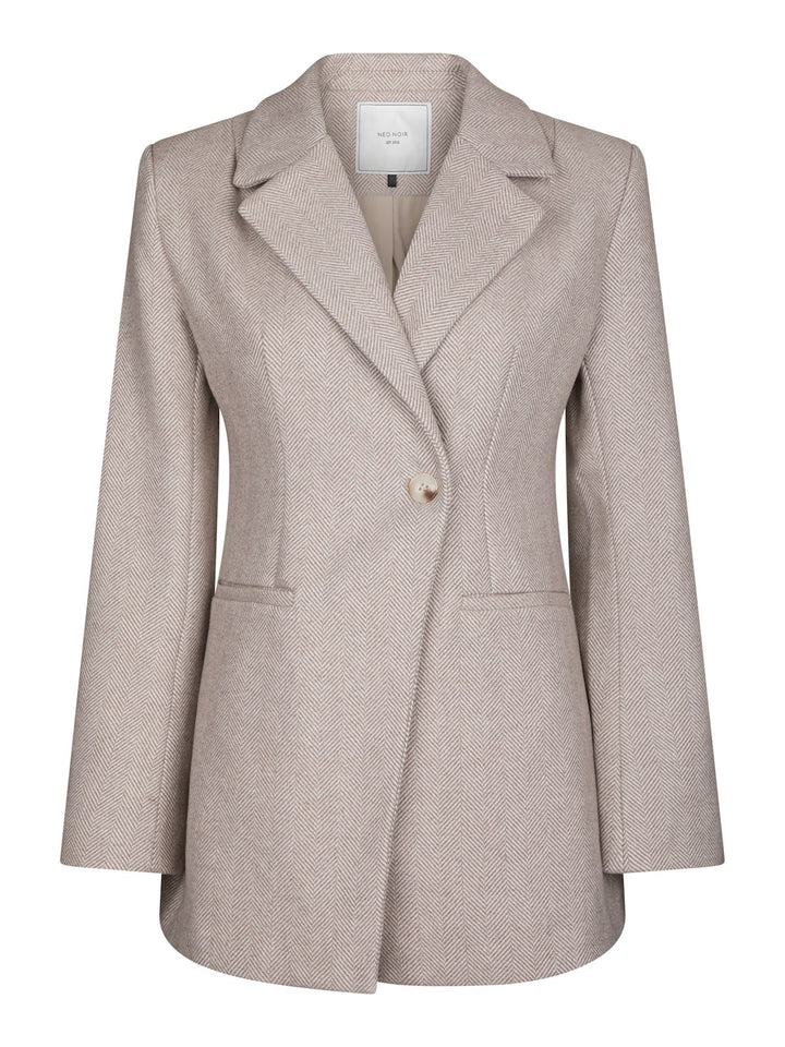 Bowie Herringbone S Blazer  Sand