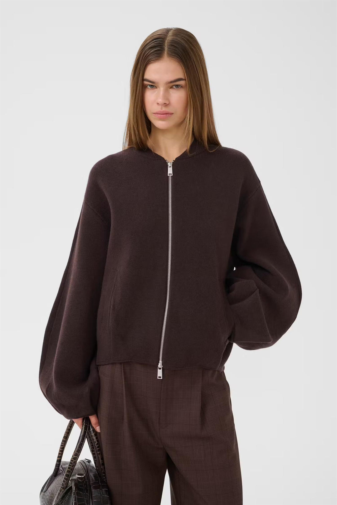 GZVICTORIA CARDIGAN  Ganache