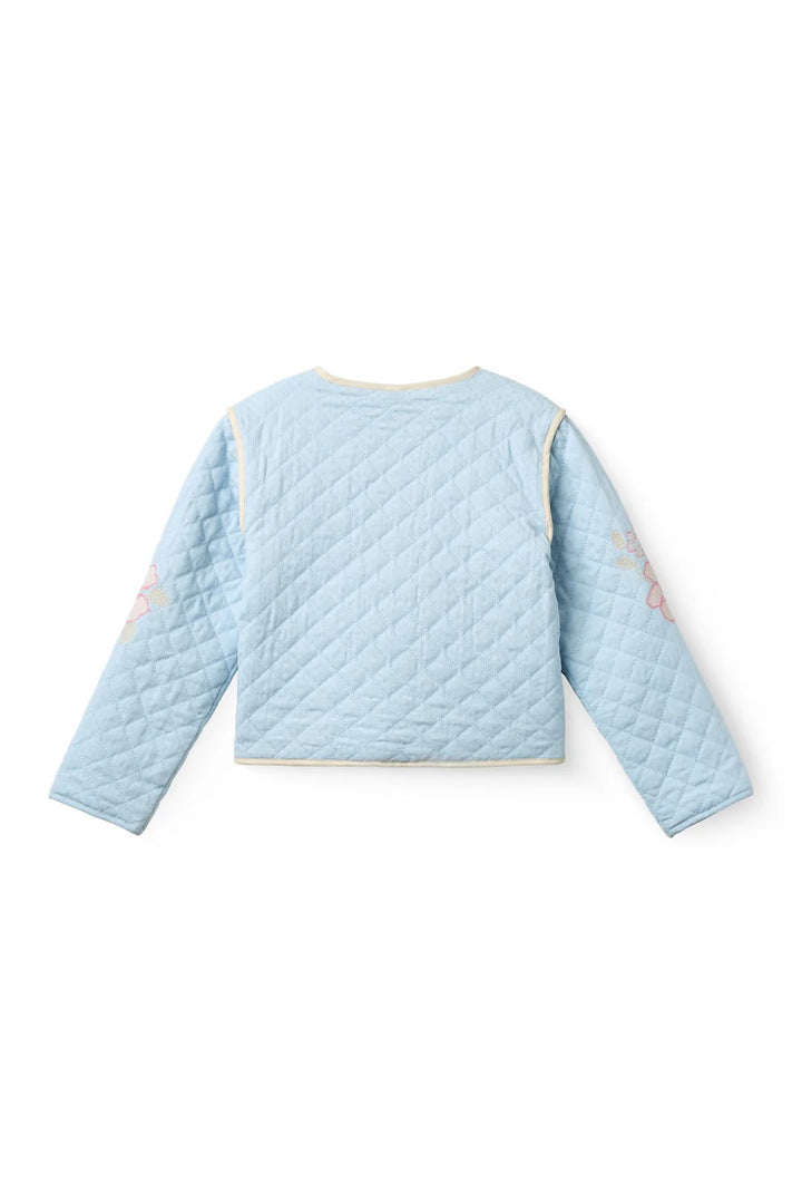 QUILTED JACKET  Lt. Blue Comb.