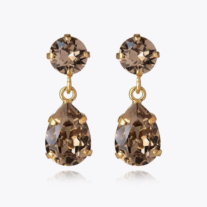 MINI DROP EARRING GOLD Greige